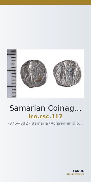 Samarian Coinage 117 — CANOA