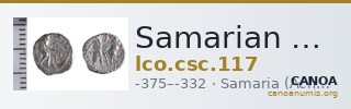Samarian Coinage 117 — CANOA