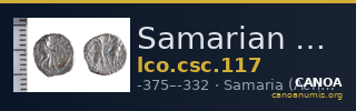 Samarian Coinage 117 — CANOA