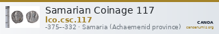 Samarian Coinage 117 — CANOA