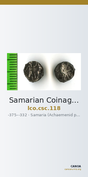 Samarian Coinage 118 — CANOA