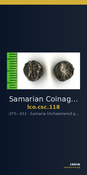 Samarian Coinage 118 — CANOA