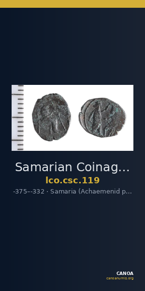Samarian Coinage 119 — CANOA