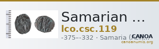 Samarian Coinage 119 — CANOA