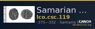 Samarian Coinage 119 — CANOA
