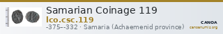 Samarian Coinage 119 — CANOA