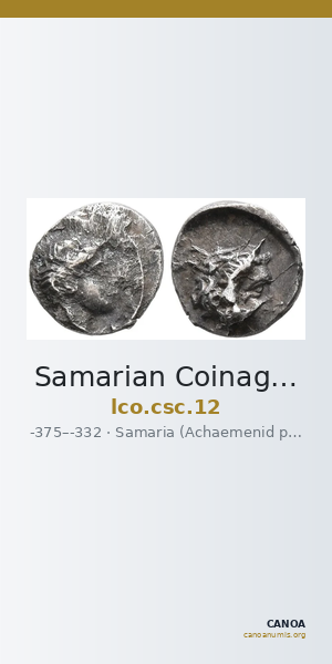 Samarian Coinage 12 — CANOA
