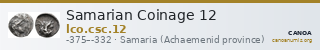 Samarian Coinage 12 — CANOA