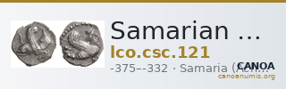 Samarian Coinage 121 — CANOA