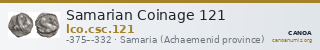 Samarian Coinage 121 — CANOA