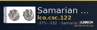 Samarian Coinage 122 — CANOA