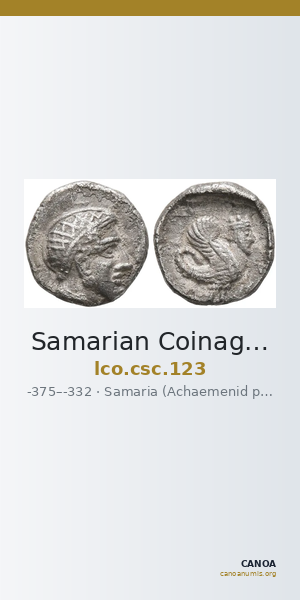 Samarian Coinage 123 — CANOA