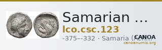 Samarian Coinage 123 — CANOA