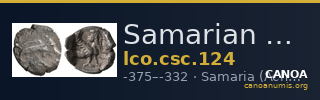 Samarian Coinage 124 — CANOA