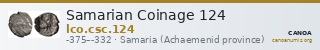 Samarian Coinage 124 — CANOA