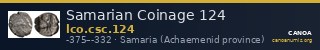 Samarian Coinage 124 — CANOA