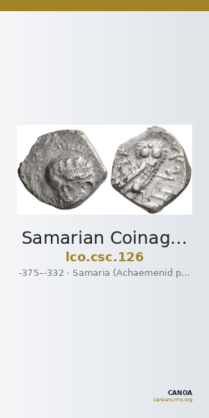Samarian Coinage 126 — CANOA