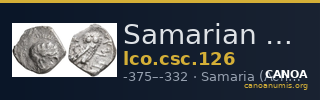 Samarian Coinage 126 — CANOA