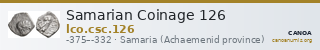 Samarian Coinage 126 — CANOA