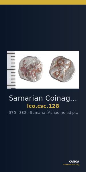 Samarian Coinage 128 — CANOA