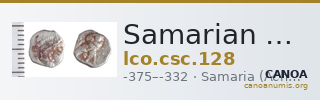 Samarian Coinage 128 — CANOA