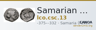 Samarian Coinage 13 — CANOA