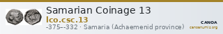 Samarian Coinage 13 — CANOA