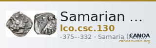 Samarian Coinage 130 — CANOA