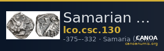 Samarian Coinage 130 — CANOA