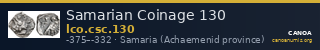 Samarian Coinage 130 — CANOA
