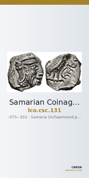 Samarian Coinage 131 — CANOA