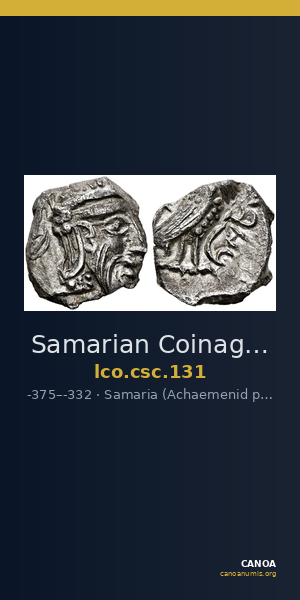 Samarian Coinage 131 — CANOA