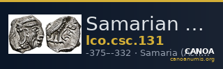 Samarian Coinage 131 — CANOA