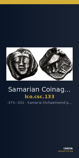 Samarian Coinage 133 — CANOA
