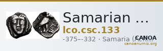 Samarian Coinage 133 — CANOA