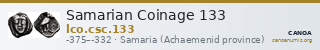 Samarian Coinage 133 — CANOA