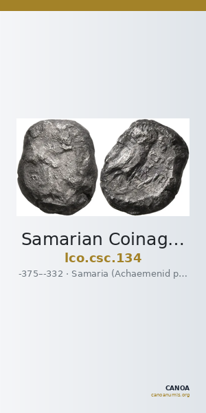 Samarian Coinage 134 — CANOA