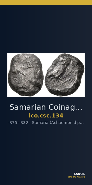 Samarian Coinage 134 — CANOA