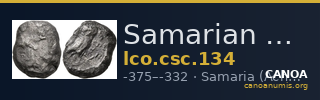 Samarian Coinage 134 — CANOA