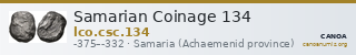 Samarian Coinage 134 — CANOA