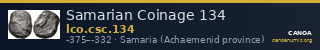 Samarian Coinage 134 — CANOA