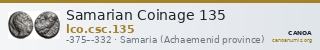 Samarian Coinage 135 — CANOA