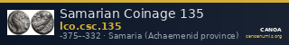 Samarian Coinage 135 — CANOA