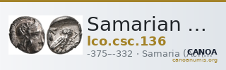 Samarian Coinage 136 — CANOA
