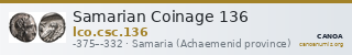 Samarian Coinage 136 — CANOA
