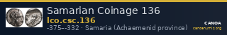 Samarian Coinage 136 — CANOA