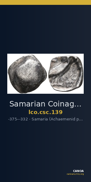 Samarian Coinage 139 — CANOA