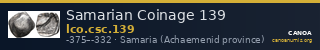 Samarian Coinage 139 — CANOA