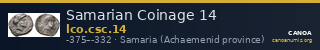 Samarian Coinage 14 — CANOA