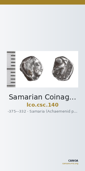Samarian Coinage 140 — CANOA